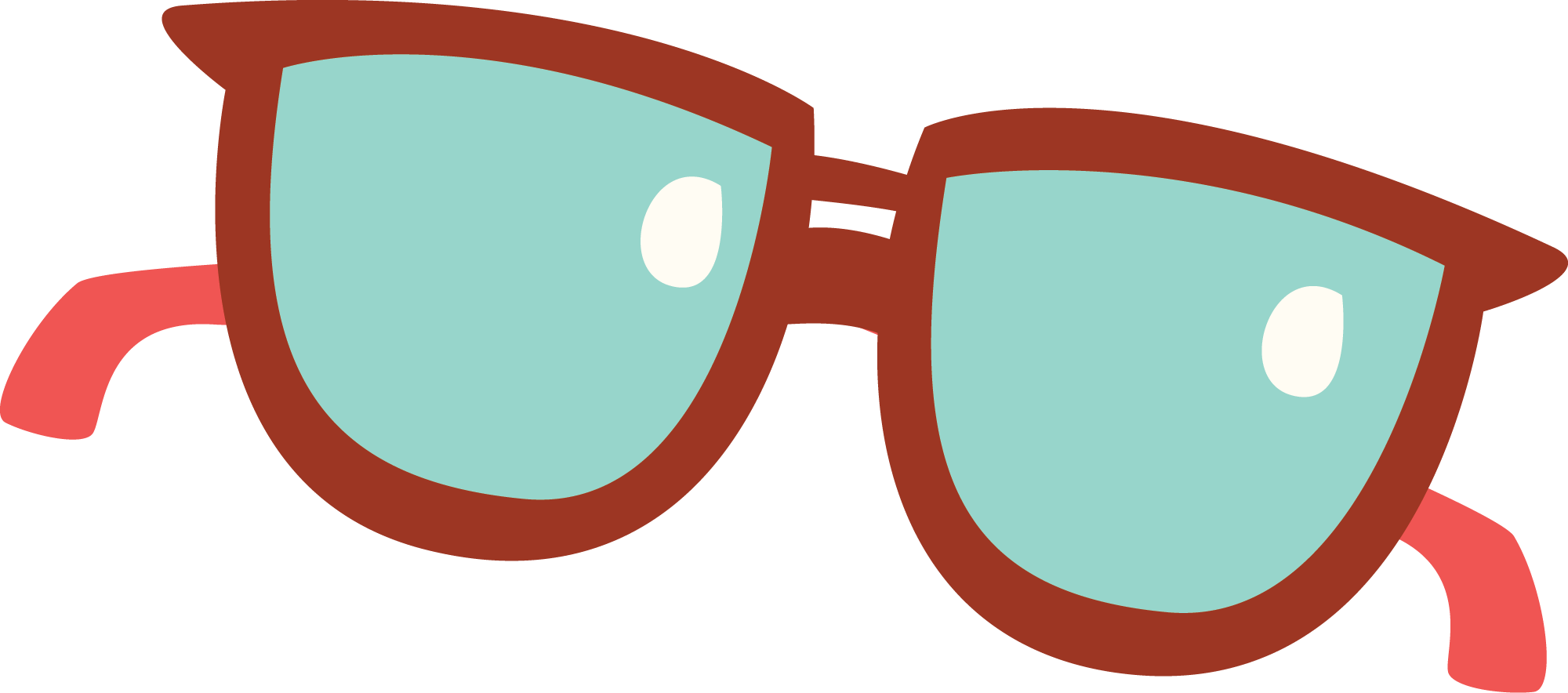 Preview for Cartoon-sunglasses-illustration-summer-sticker-912e0