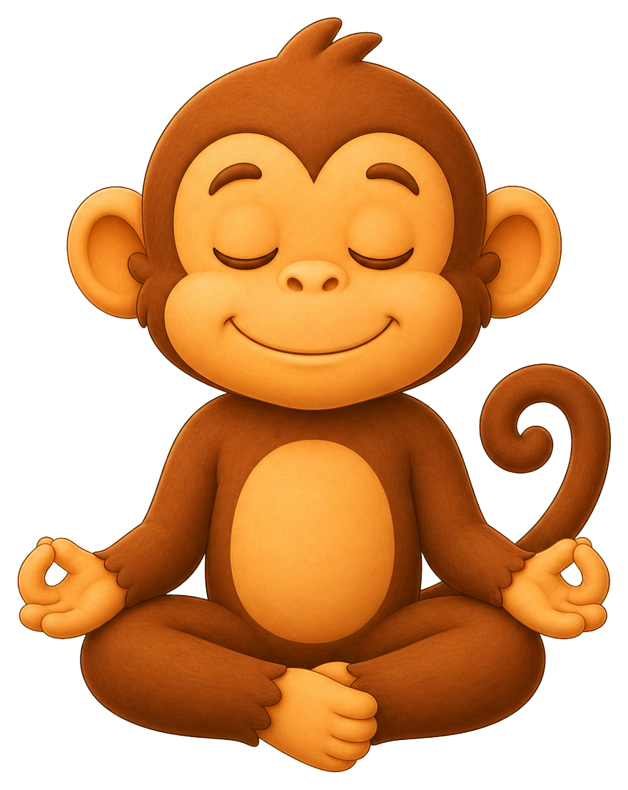 Preview for Meditating Monkey Sticker