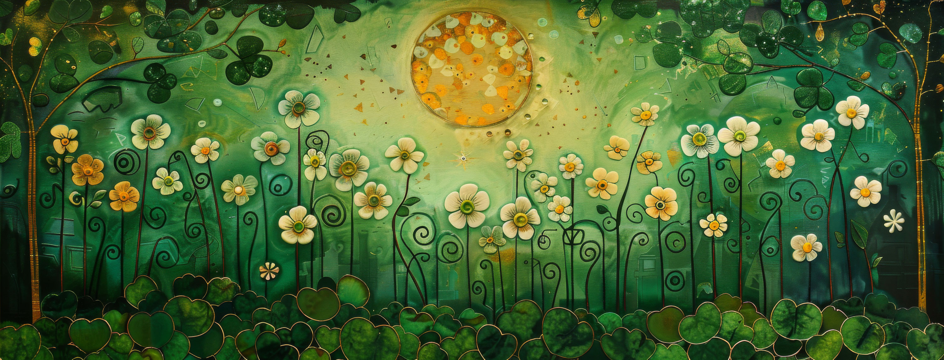 Preview for Floral-landscape-art-st-patricks-background-0187a