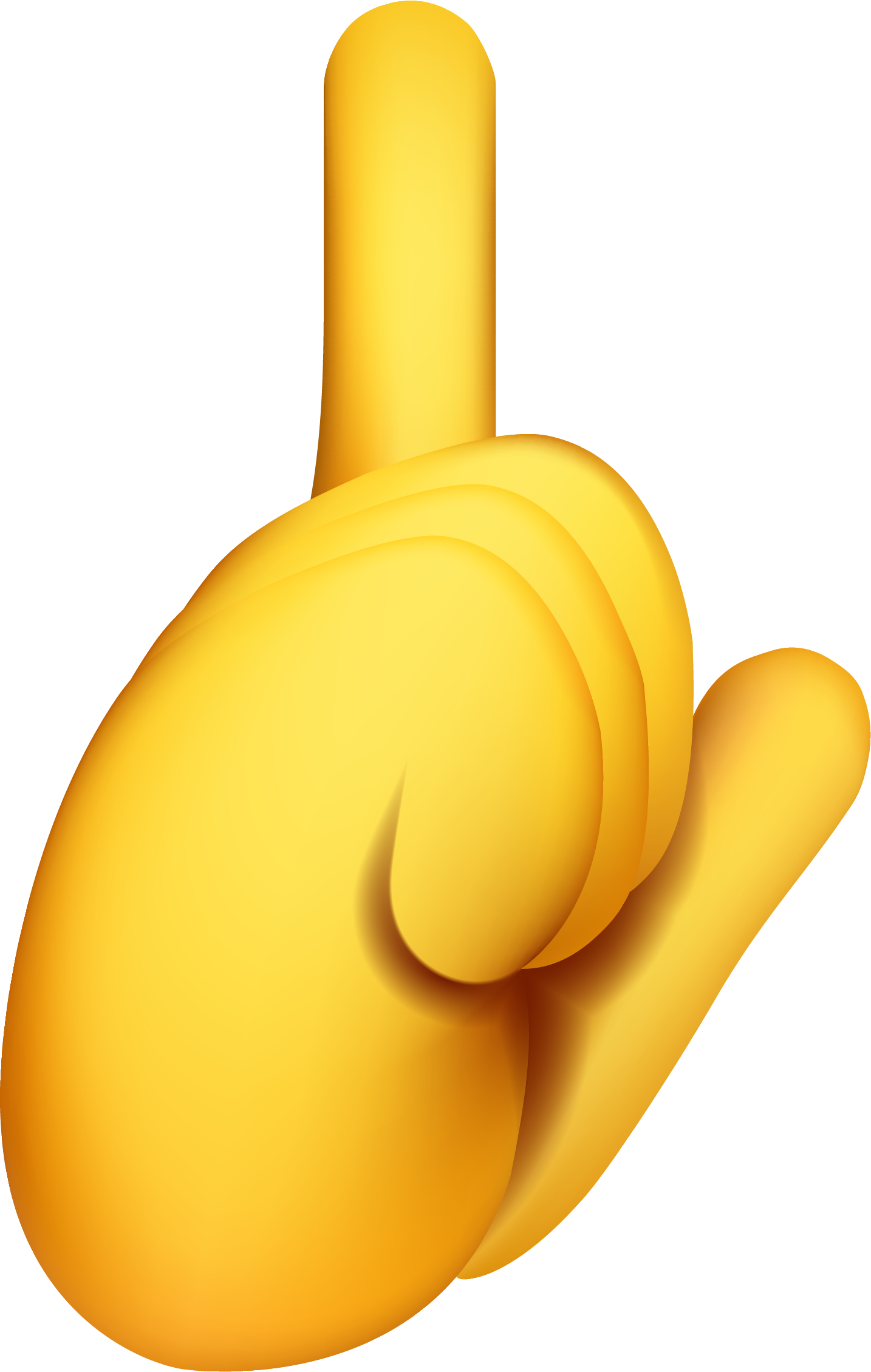 Preview for Yellow-pointing-hand-gesture-emoji-hands-sticker-19bad