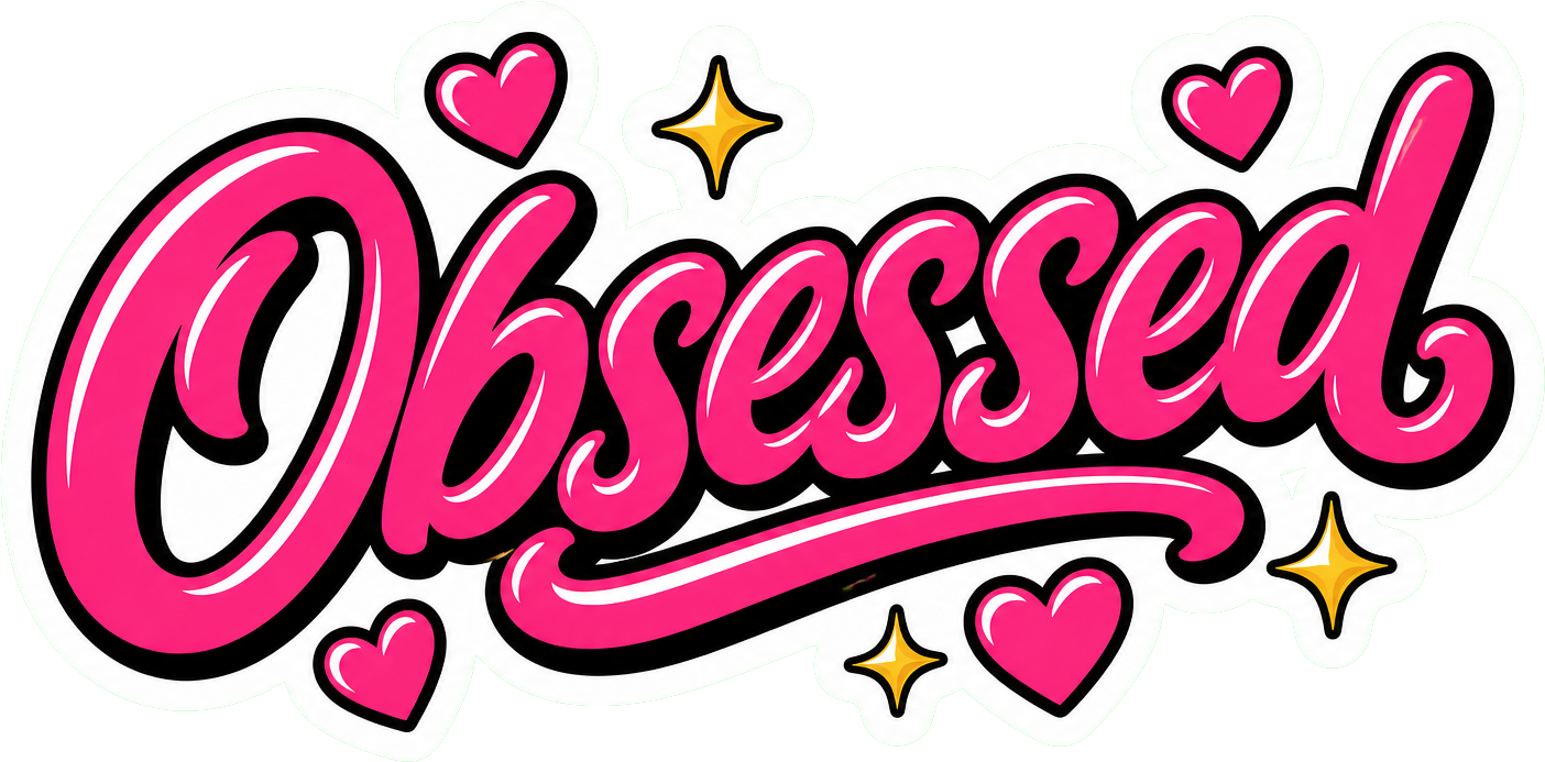 Preview for Obsessed Sticker Graphic For Designs