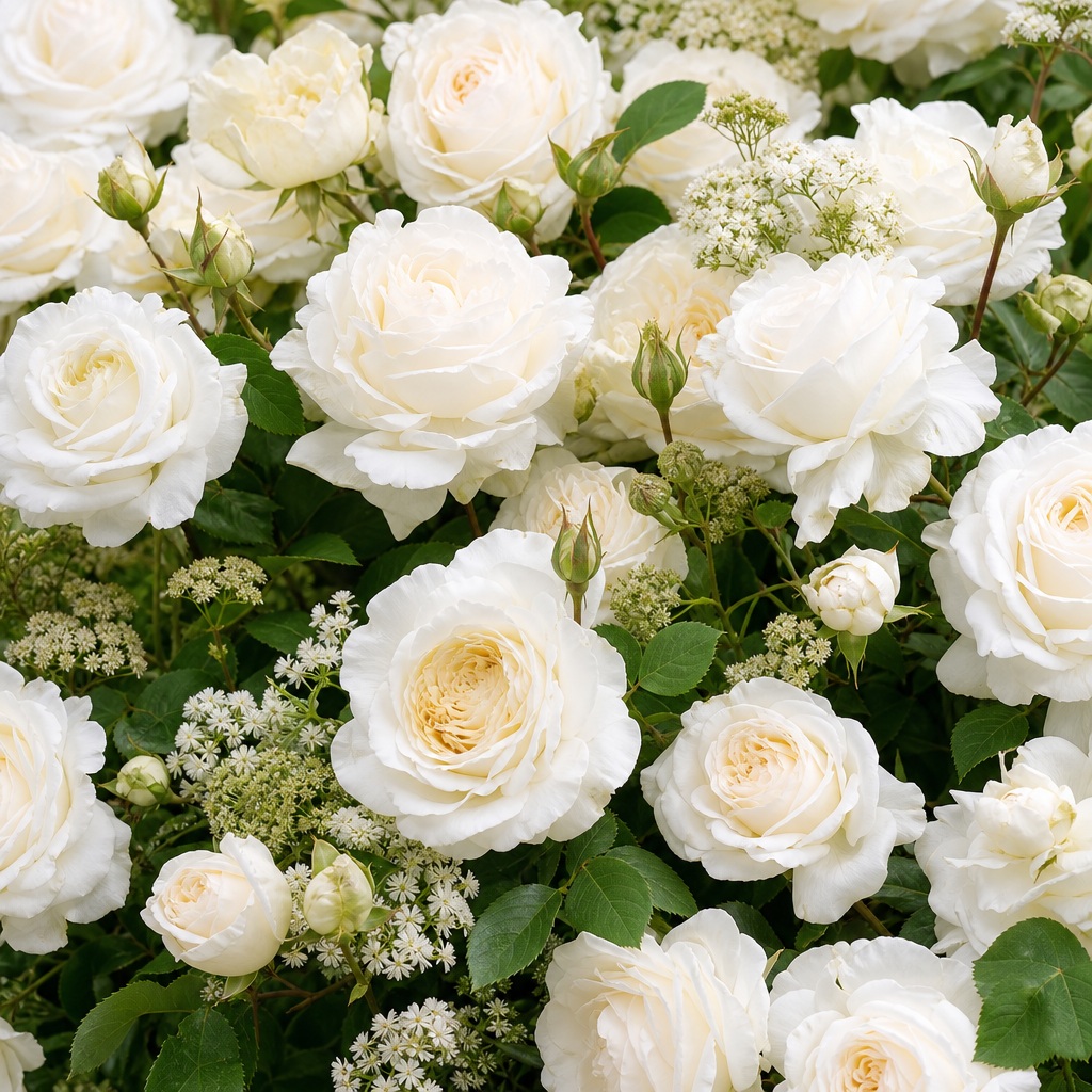 Preview for White Floral Background Stock Image