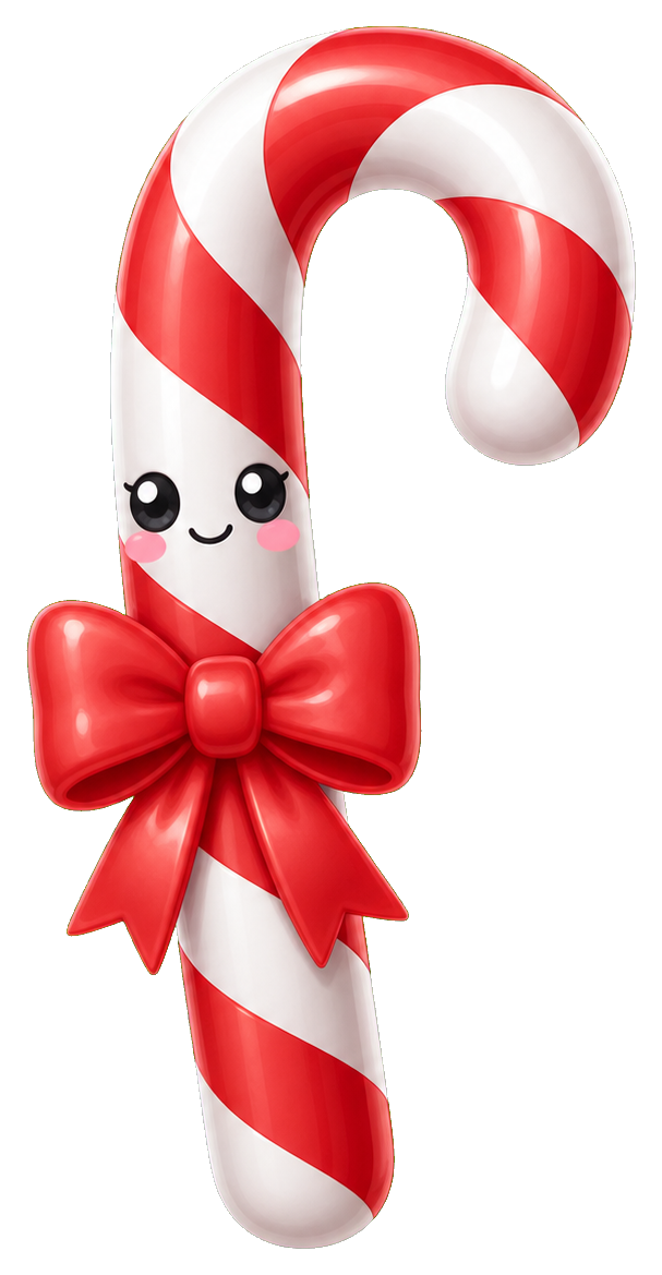 Preview for Candy Cane Sticker For Winter Designs