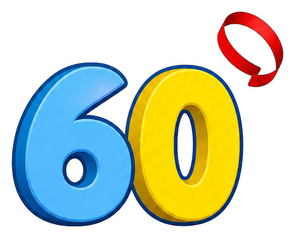 Preview for 60 Ribbon Birthday Number Sticker
