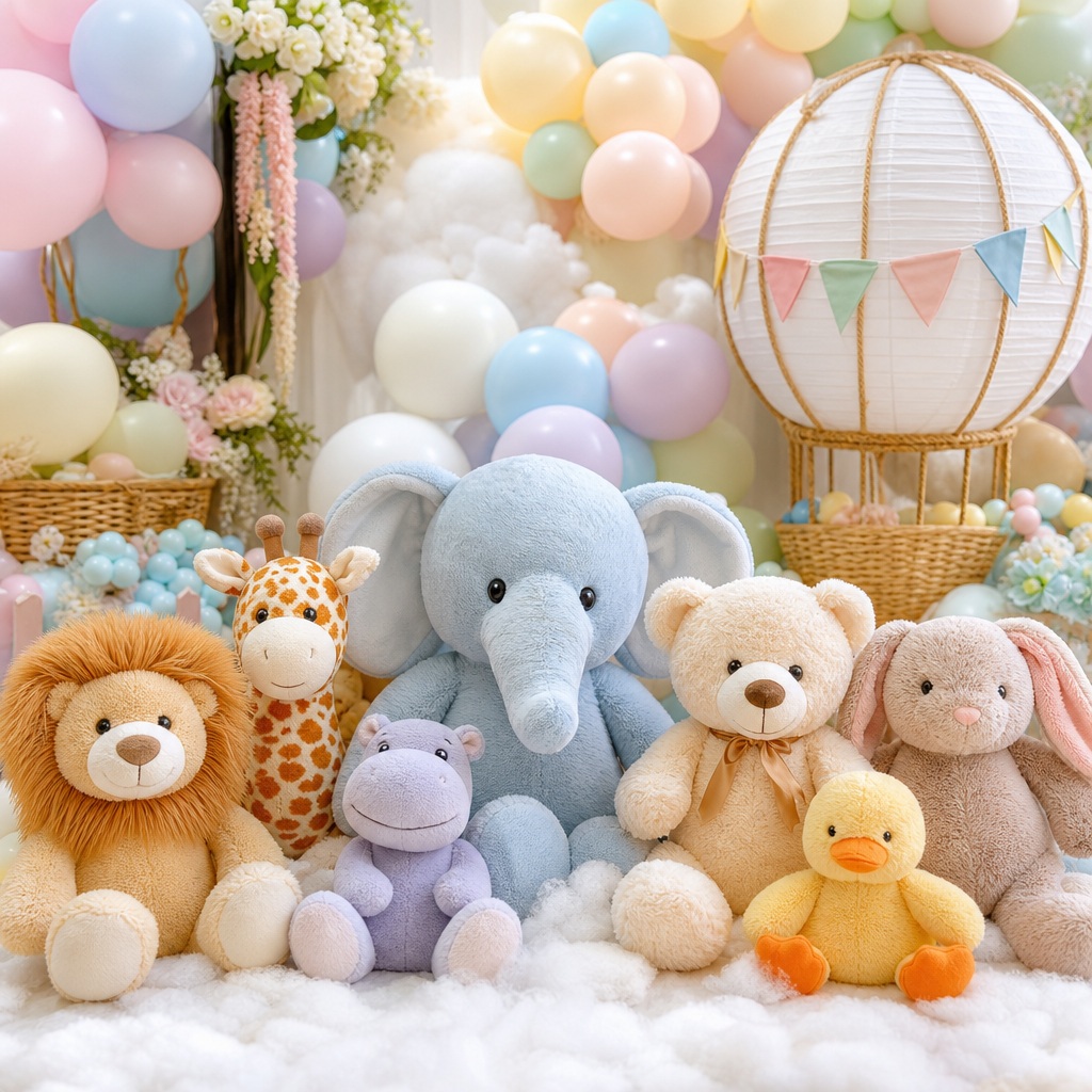 Preview for Pastel Baby Shower Balloons Background