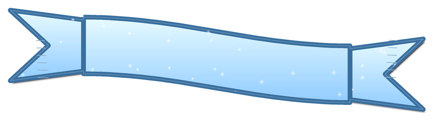 Preview for Icy Blue Snow Banner Sticker