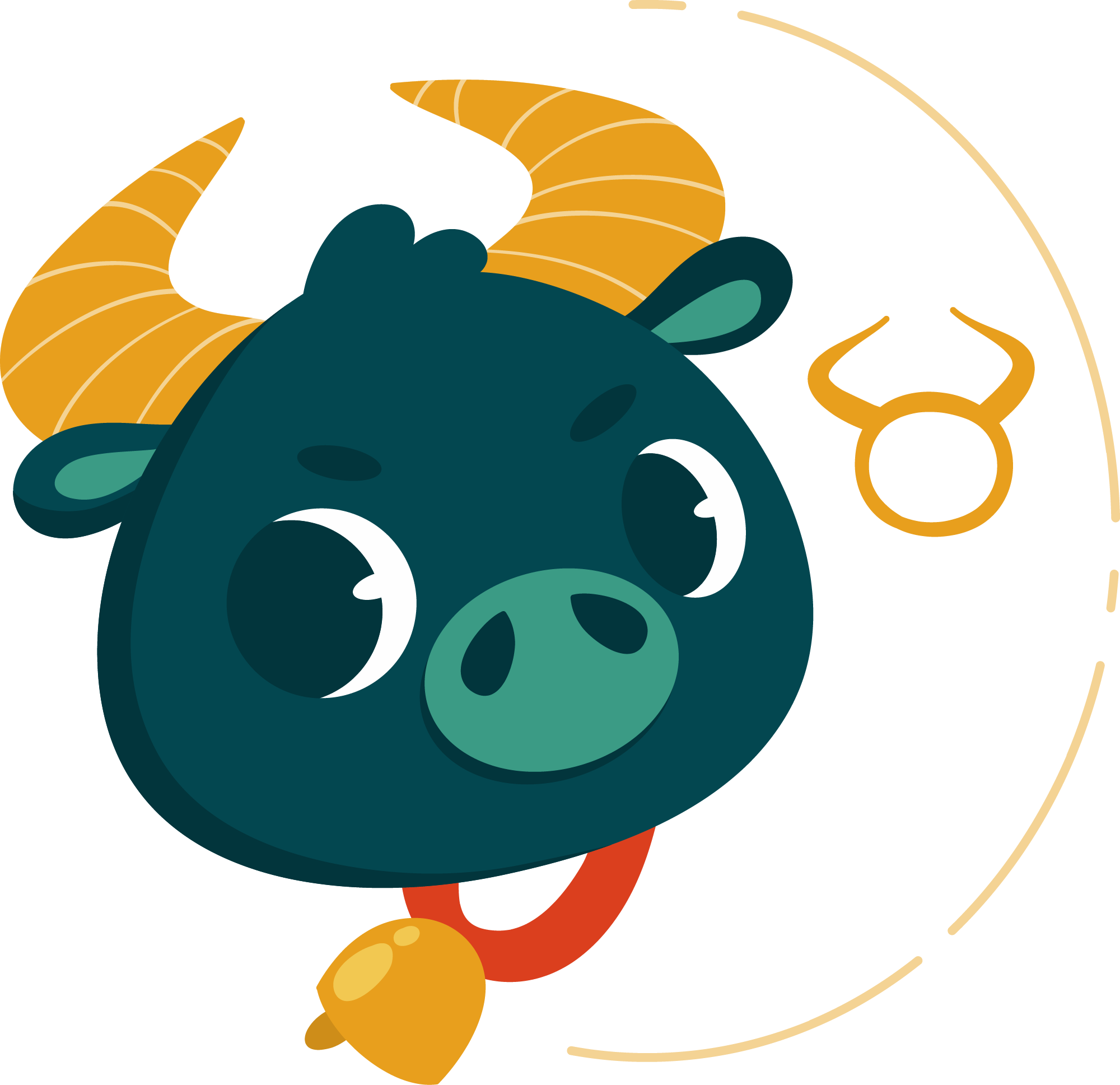 Preview for Taurus-zodiac-sign-illustration-sticker-143fc