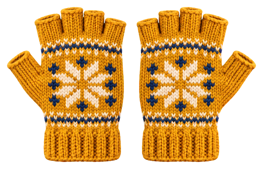 Preview for Knit Winter Fingerless Gloves