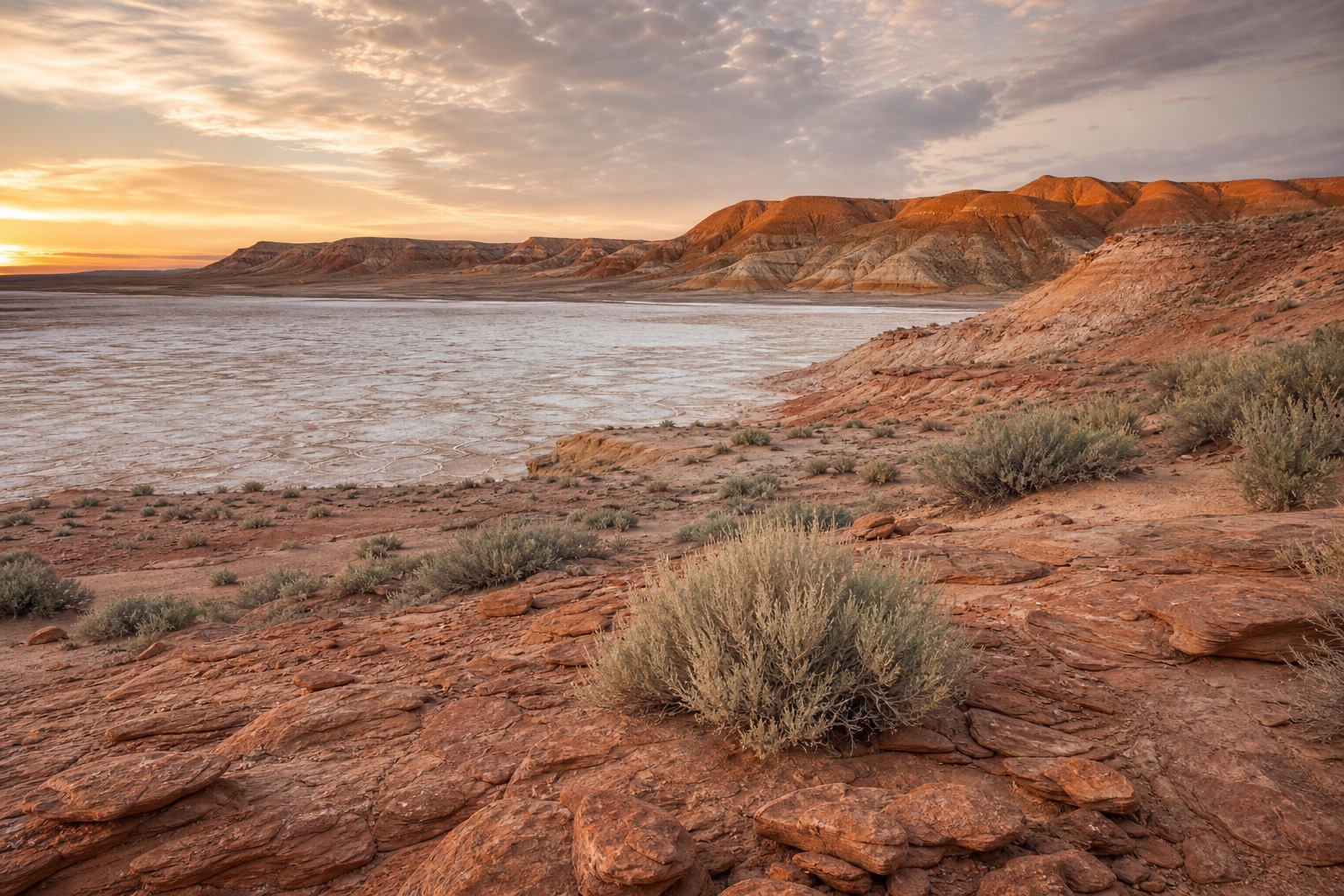Preview for Desert Clay Landscape Stock Background