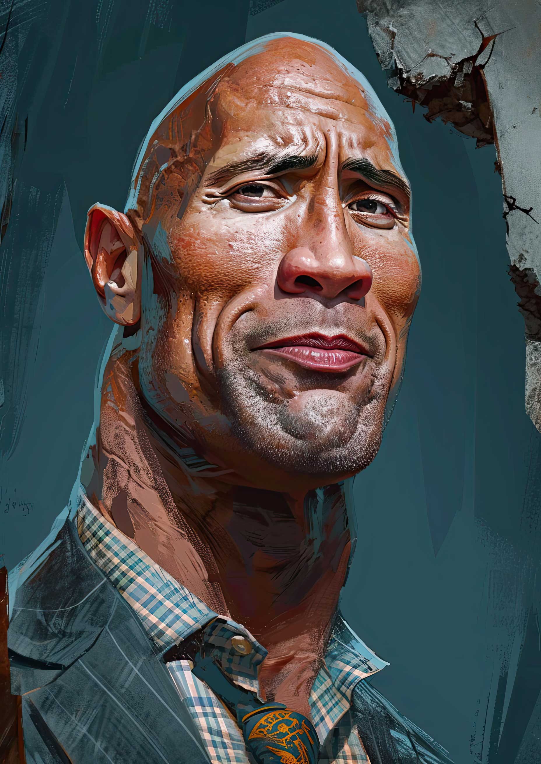 Preview for Dwayne-the-rock-johnson-portrait-art-celebrities-background-e521c