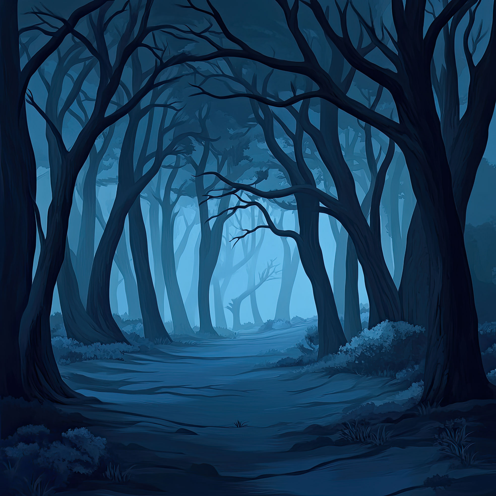 Preview for Dark-forest-illustration-spooky-backdrop-background-0f898