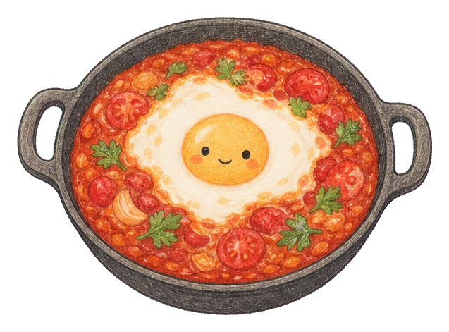 Preview for Shakshuka Skillet Sticker Graphic