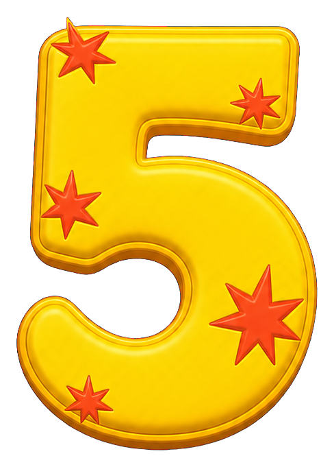 Preview for 5 Starburst Number Sticker