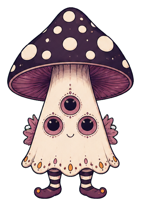 Preview for Polka Dot Mushroom Alien Sticker