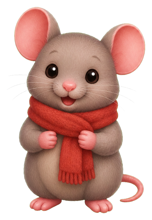 Preview for Mouse Scarf Sticker
