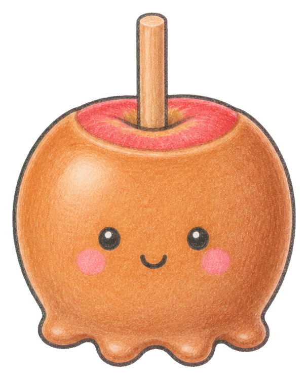 Preview for Caramel Apple With Stick Sticker