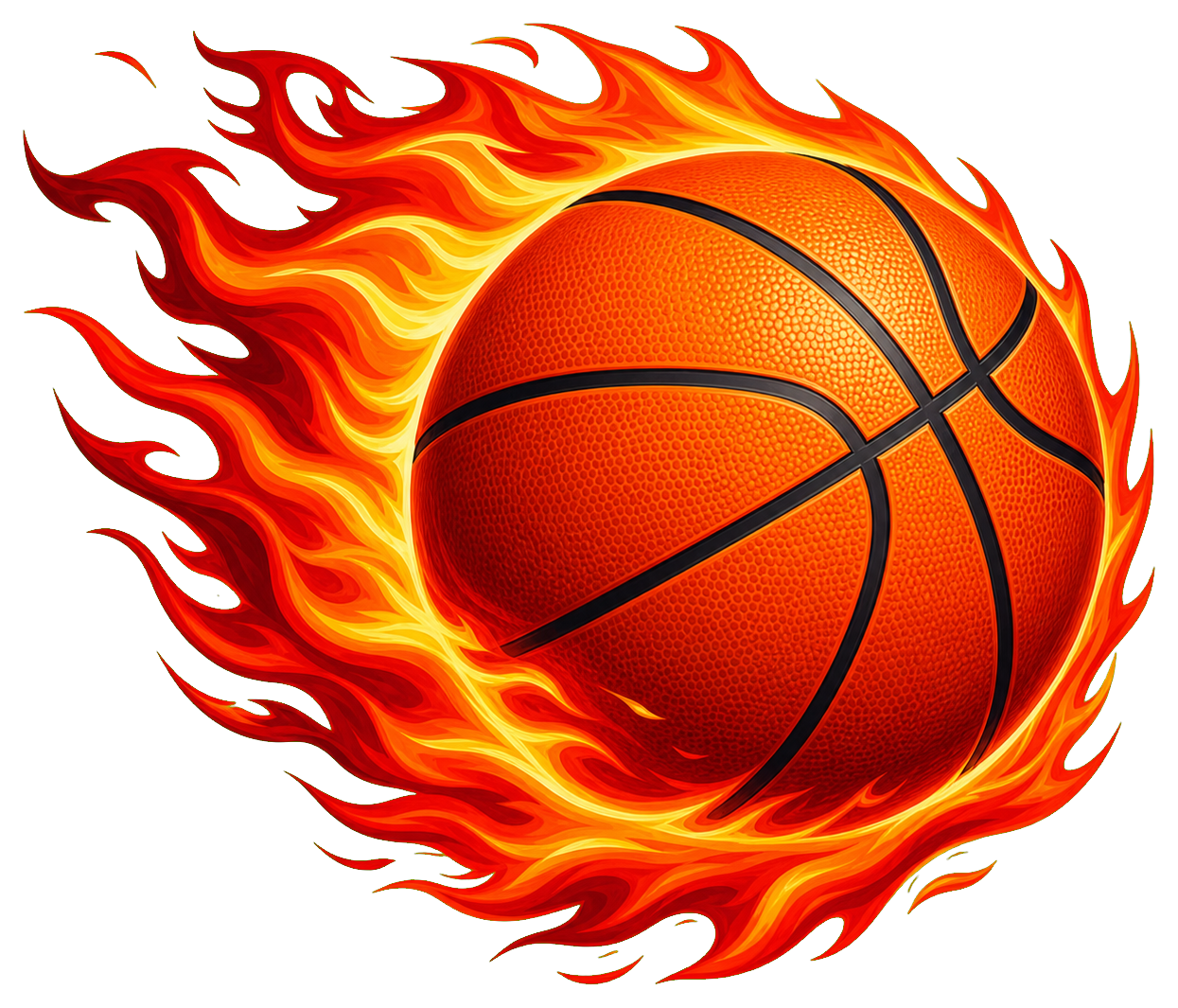 Preview for Basketball Flame Sticker