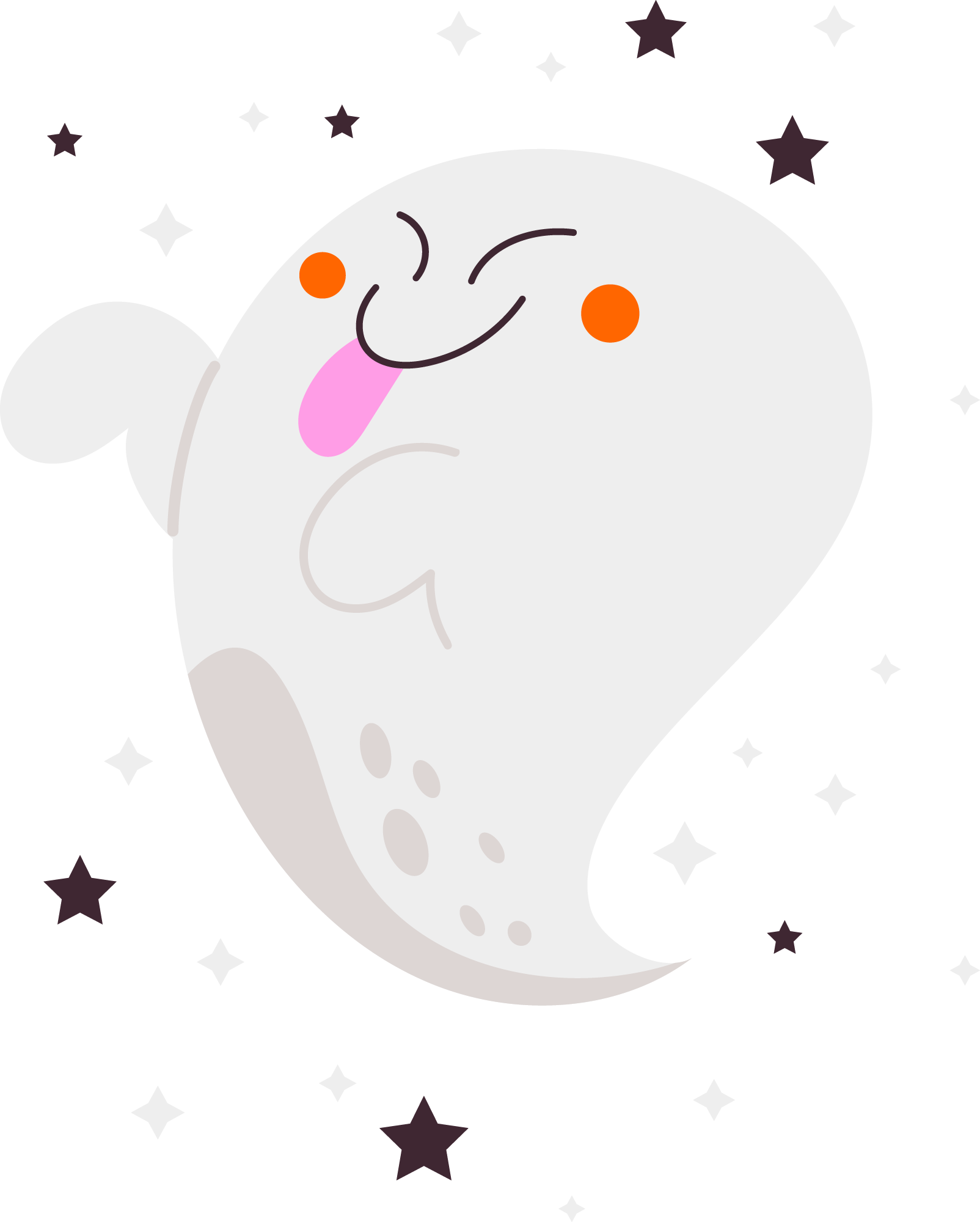 Preview for Cartoon-ghost-illustration-ghosts-sticker-b1eac