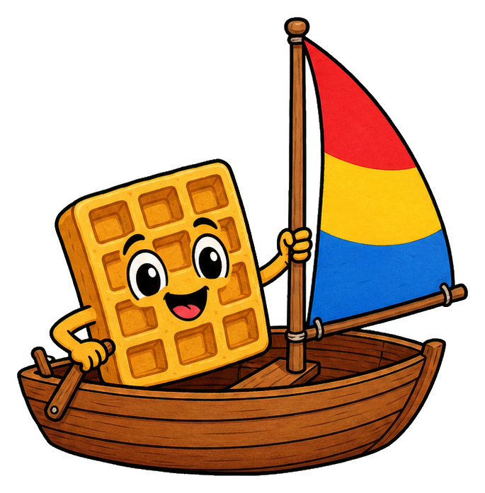 Preview for Waffle Sailboat Sticker