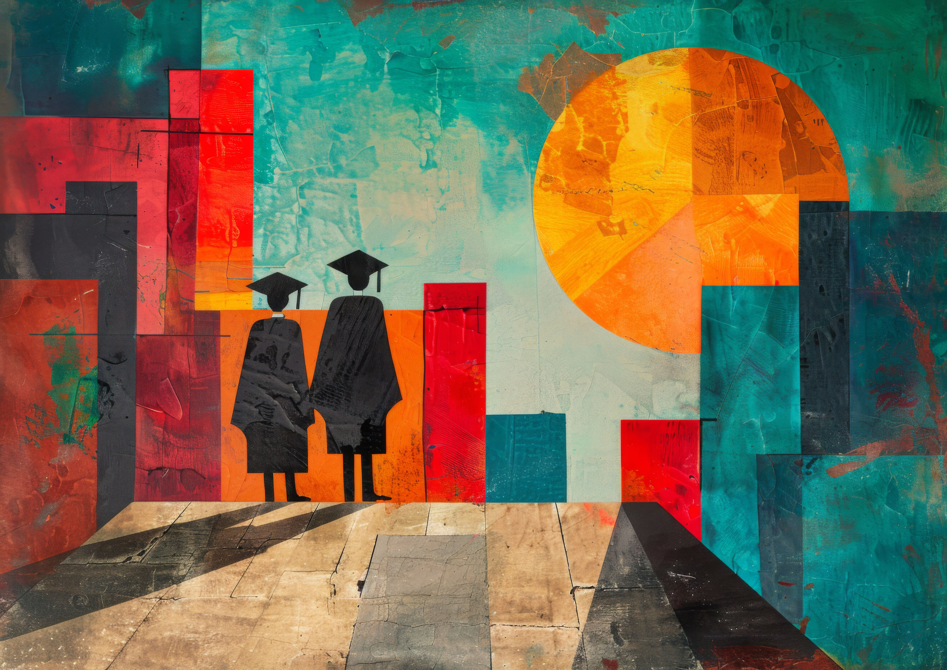 Preview for Graduates-embracing-future-opportunities-graduation-background-083f0