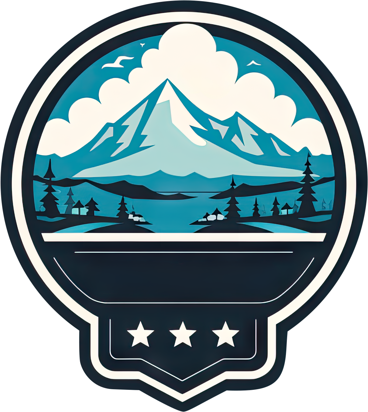 Preview for Mountain-landscape-logo-design-logo-mountain-sticker-f02b8