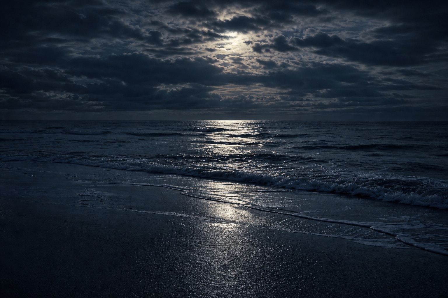Preview for Moonlit Ocean Night Background