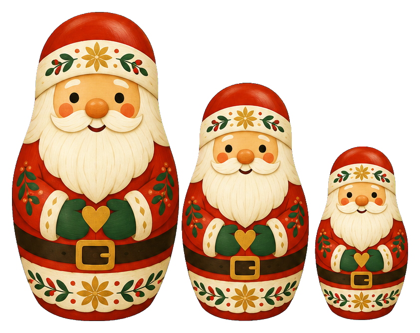 Preview for Christmas Santa Nesting Dolls