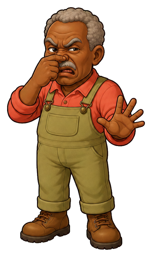 Preview for Disgusted Gardener Sticker Graphic