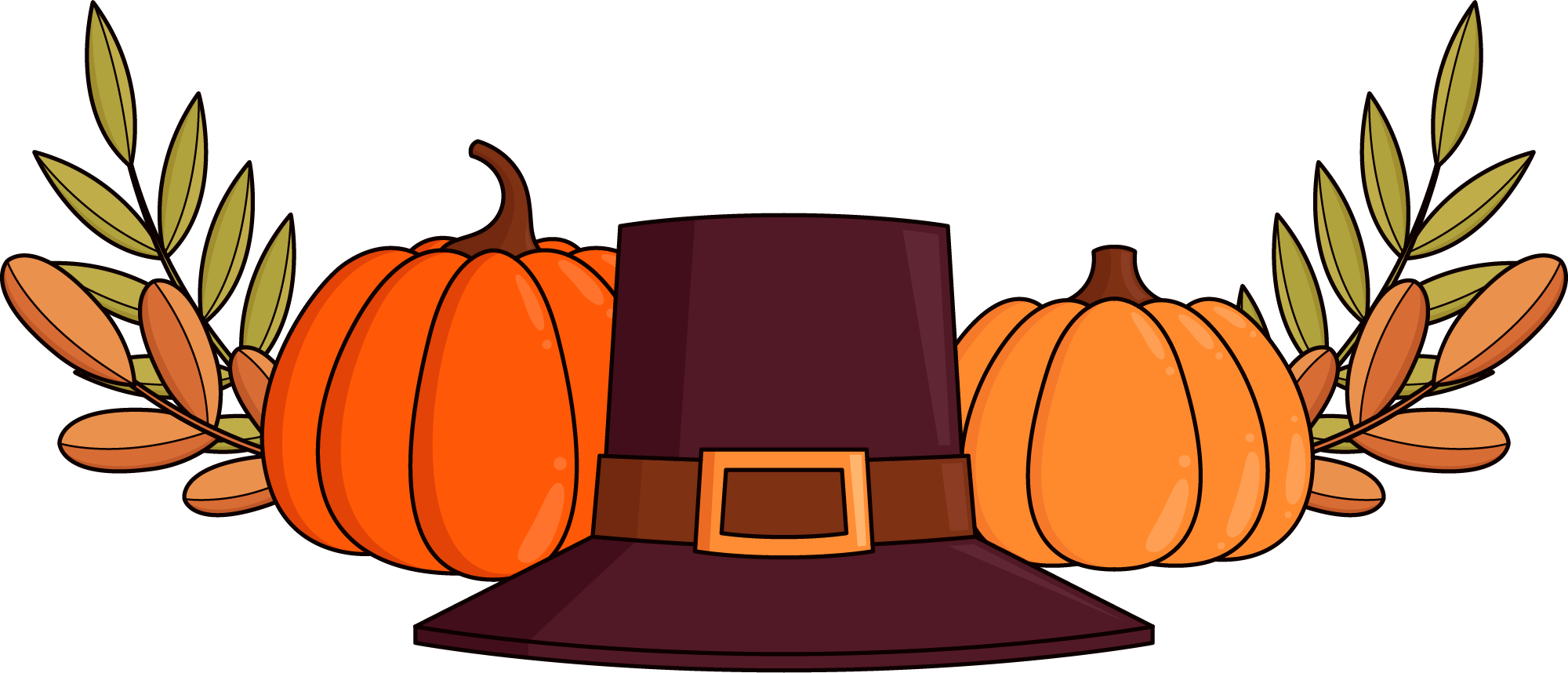 Preview for Thanksgiving-pilgrim-hat-illustration-sticker-07894