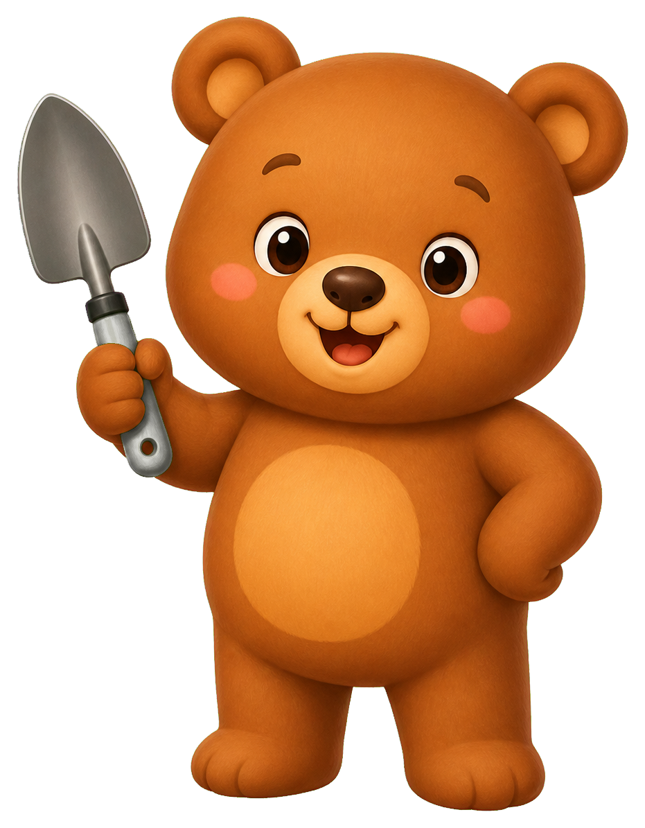 Preview for Bear Garden Trowel Sticker