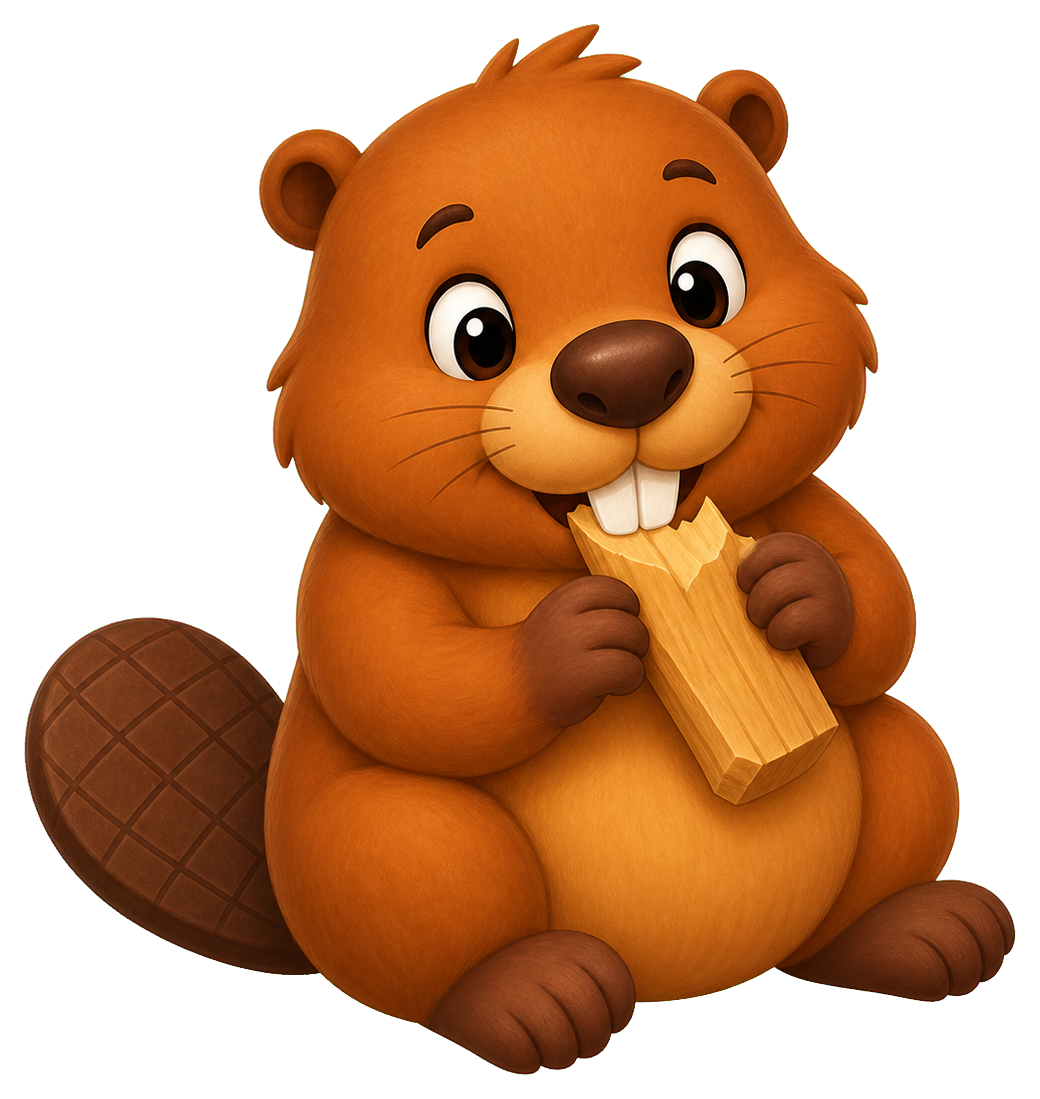 Preview for Beaver Wood Chip Sticker