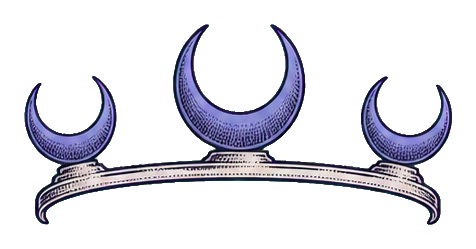 Preview for Triple Crescent Crown Astrology Sticker