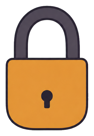 Preview for Padlock Sticker Graphic