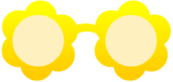 Preview for Yellow-flower-sunglasses-sticker-f6f73
