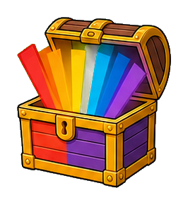 Preview for Rainbow Treasure Chest Sticker