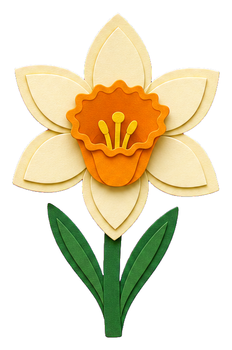 Preview for Layered Daffodil Sticker Graphic