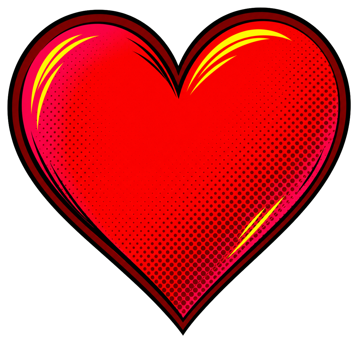 Preview for Pop Art Heart Sticker