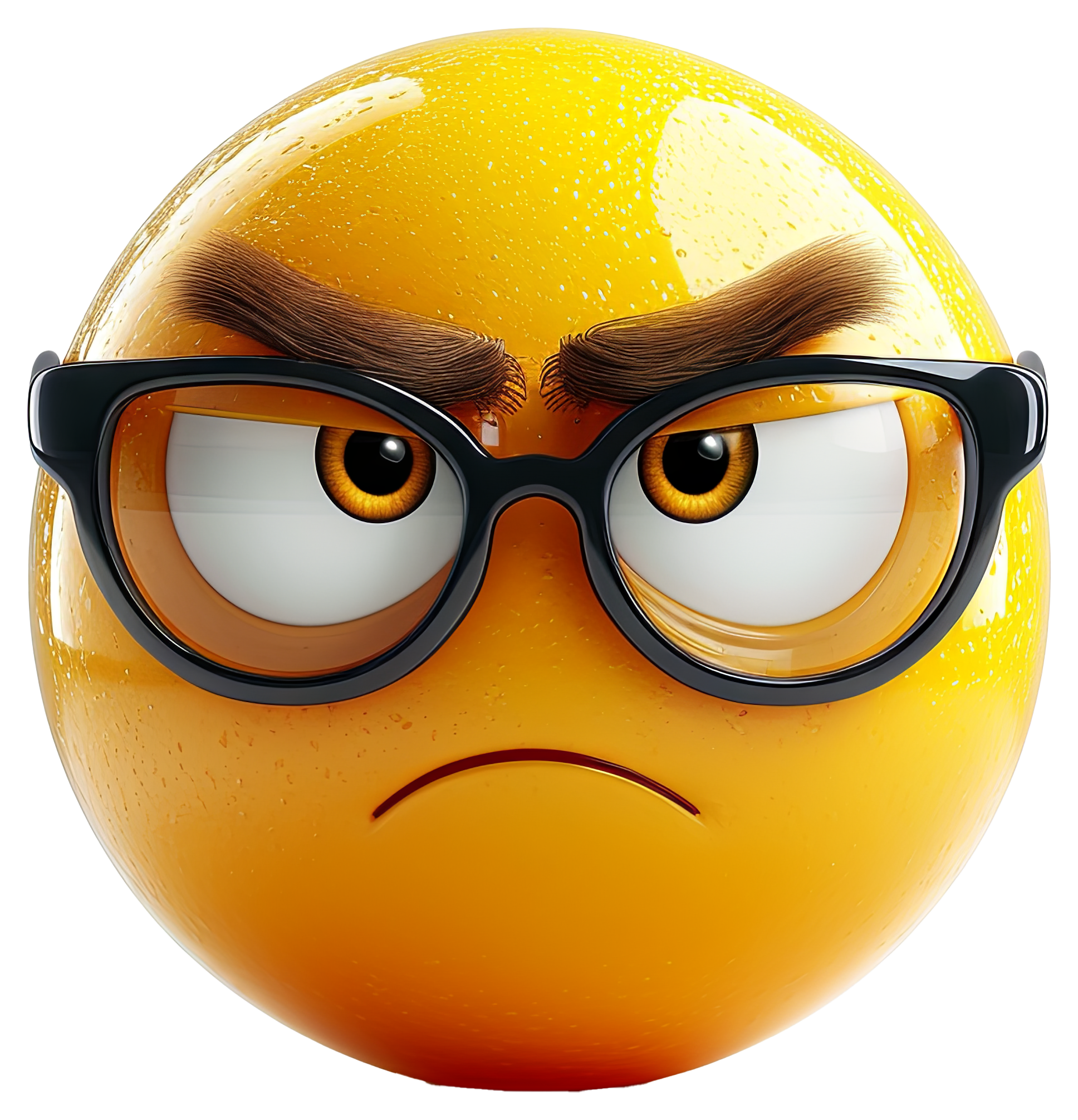 Preview for Angry-emoji-with-glasses-3d-emoji-sticker-45c05