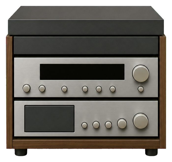 Preview for Retro Hifi Component Stack Sticker