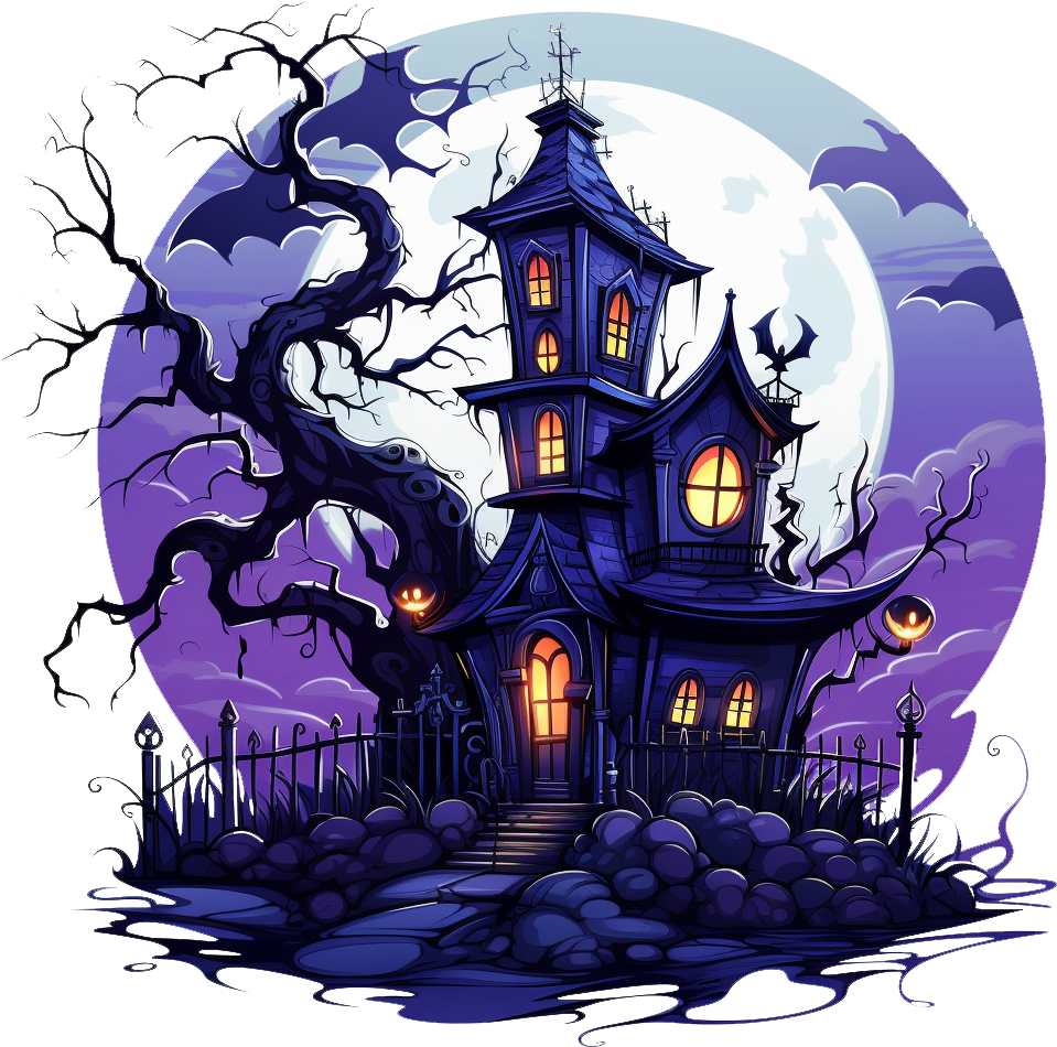 Preview for Haunted-house-pixel-art-illustration-sticker-da73e