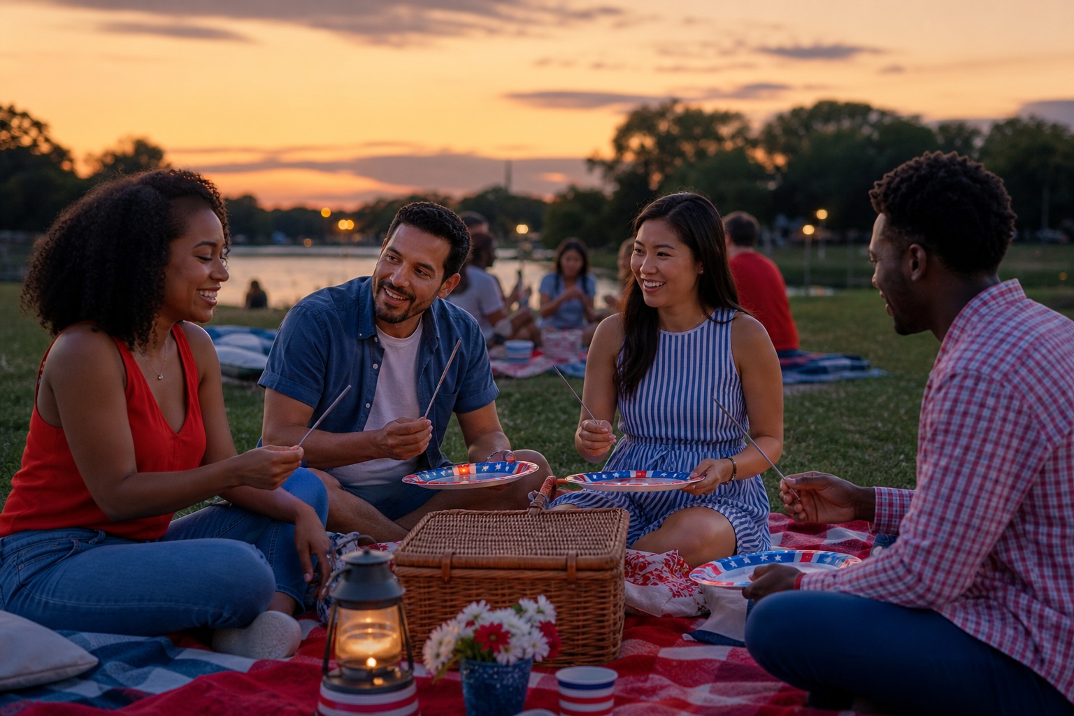 Preview for Fourth Of July Picnic Background