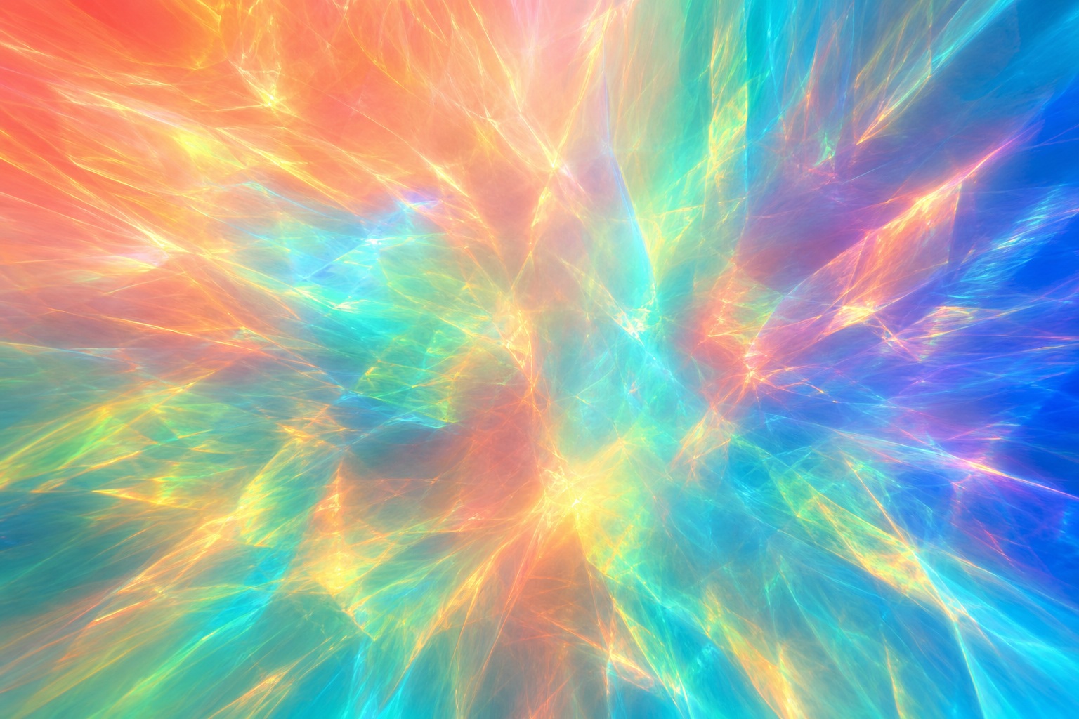 Preview for Coral Aqua Prismatic Bloom Field Background