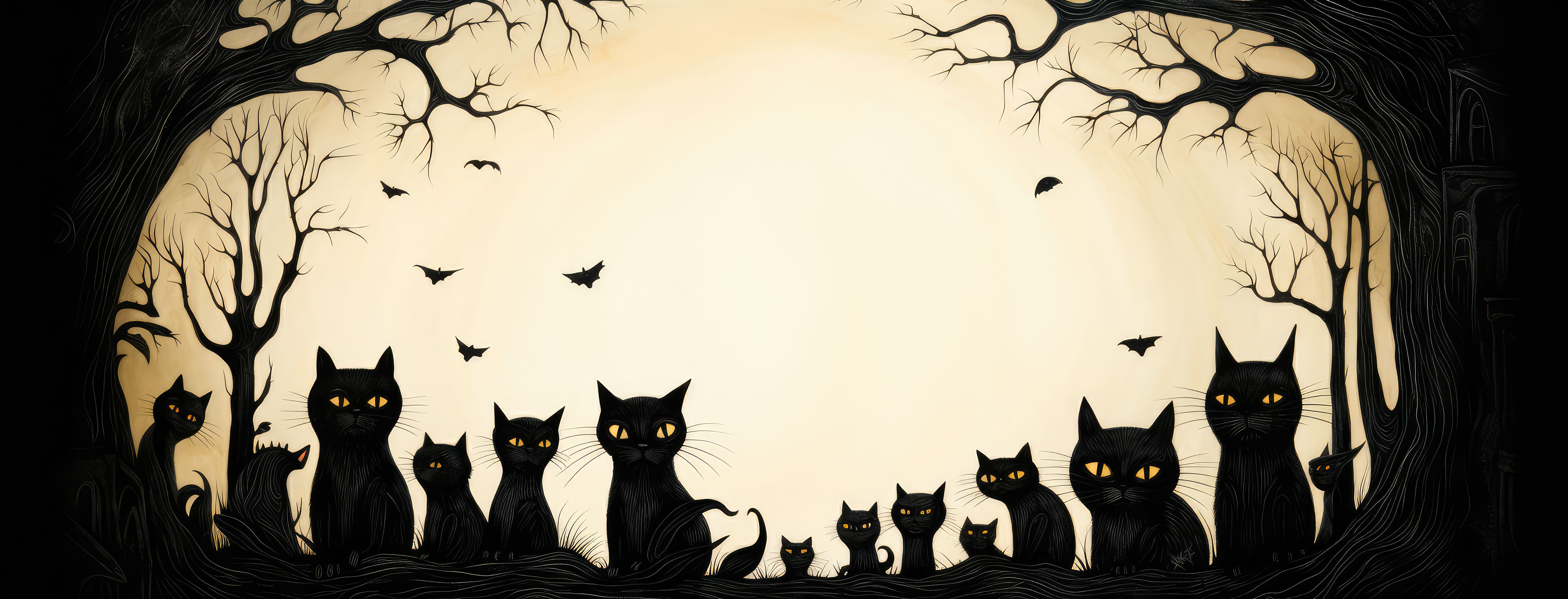 Preview for Halloween-cat-silhouettes-halloween-cover-background-99a65