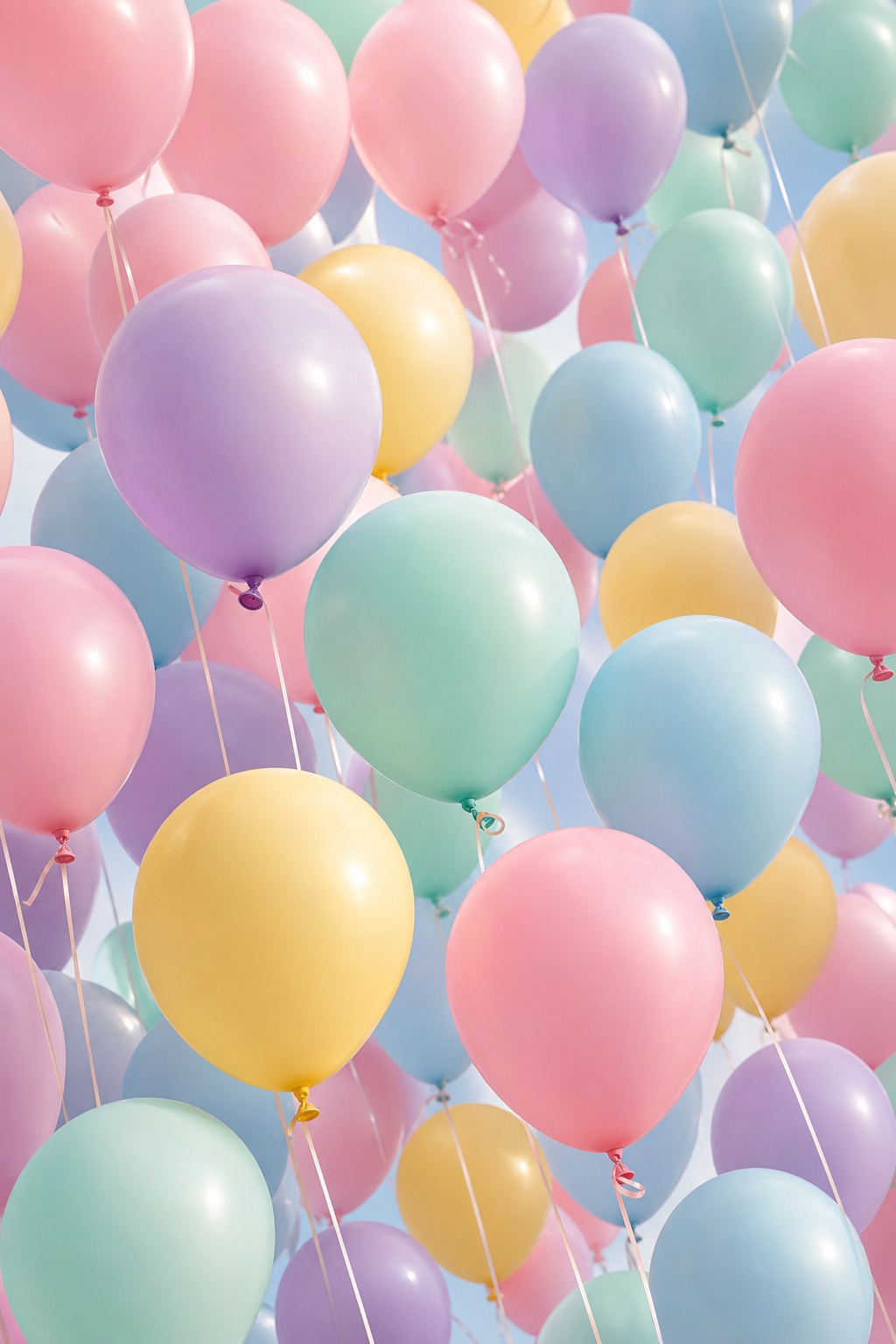 Preview for Pastel Balloon Stream Stock Background