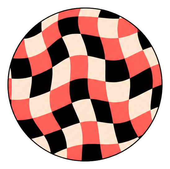 Preview for Checkerboard Circle Sticker Graphic