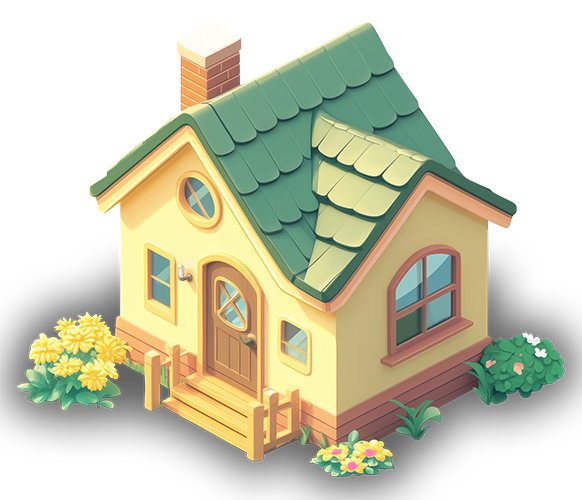 Preview for Cozy-cottage-illustration-building-sticker-2700f