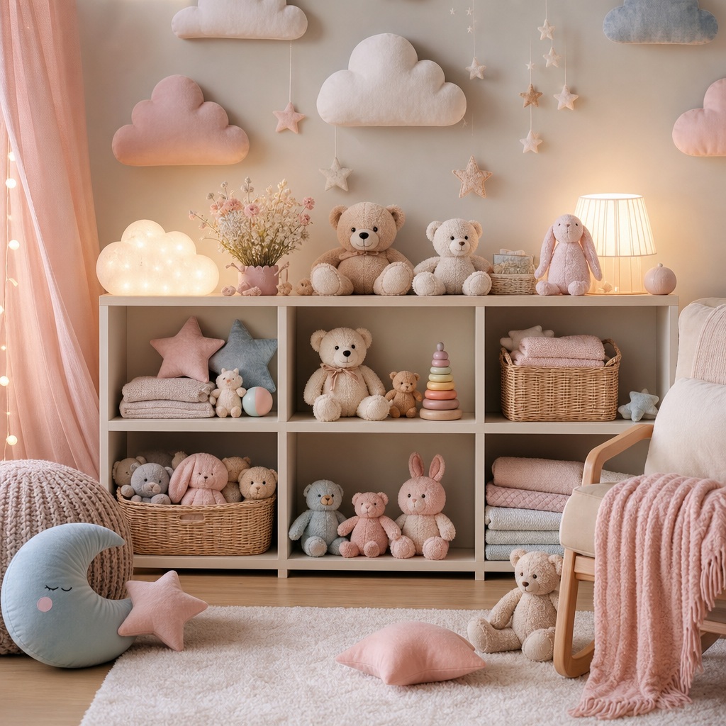 Preview for Pastel Baby Nursery Stock Background