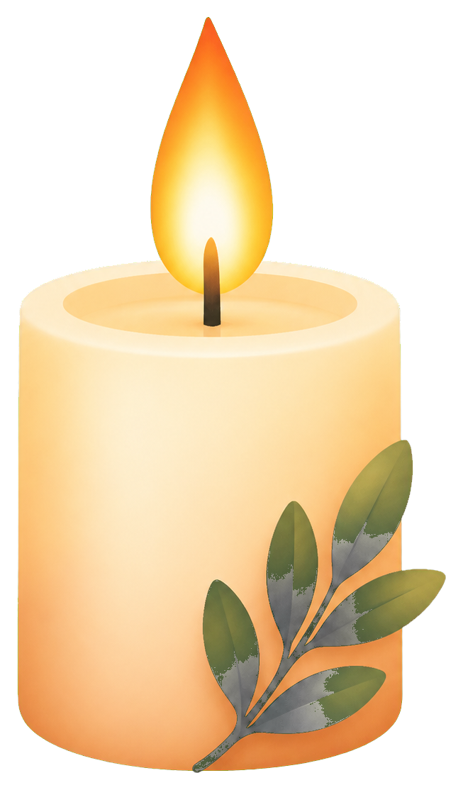 Preview for Candle Peace Flame Sticker