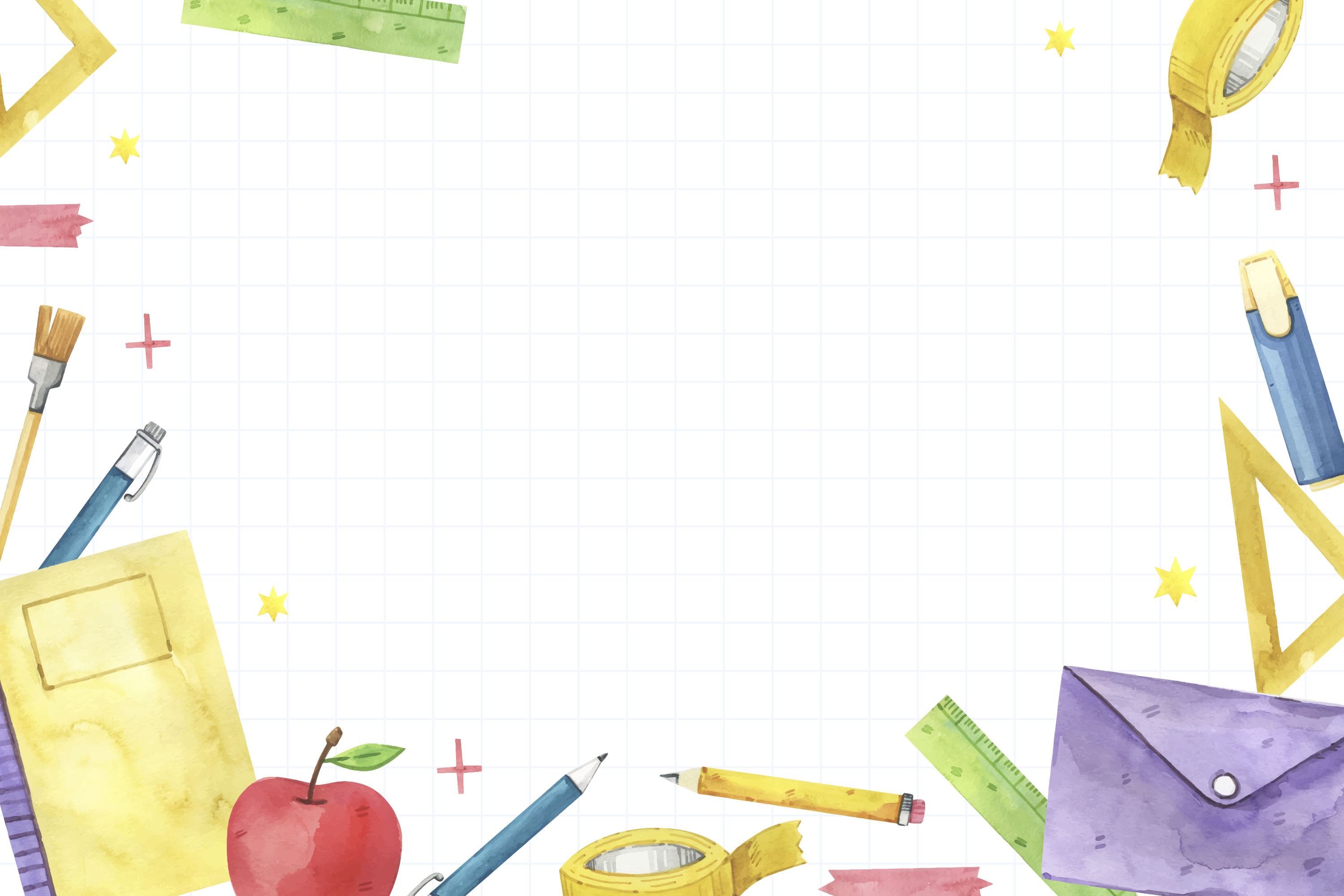 Preview for Back-to-school-stationery-art-background-f79f1