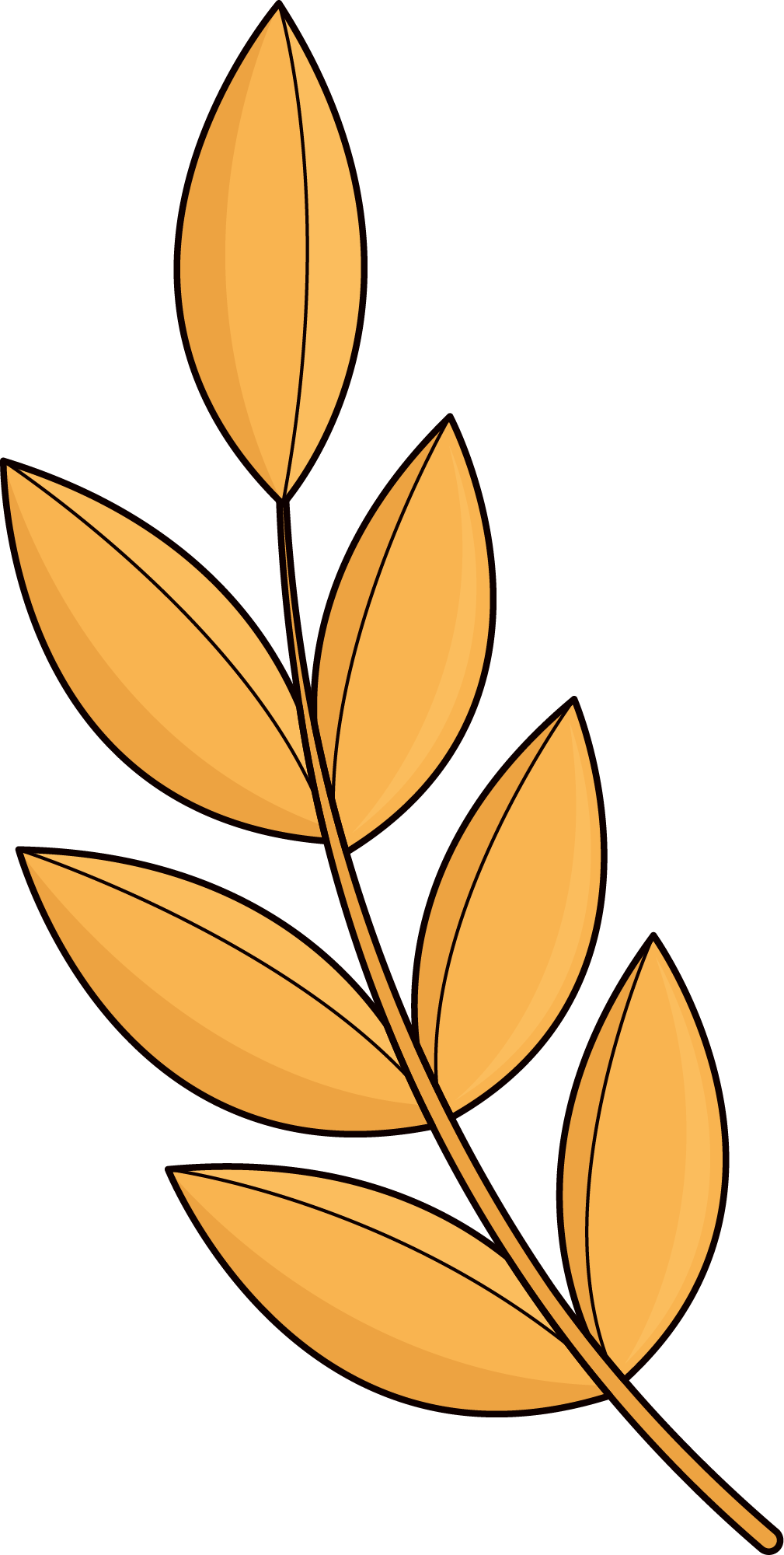 Preview for Golden-laurel-branch-illustration-falll-sticker-fe37f
